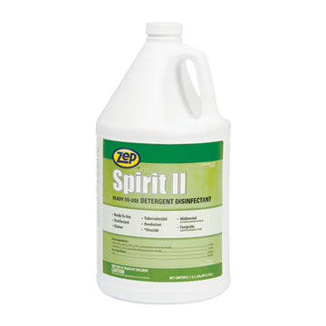 Zep® Spirit Ii Ready-to-use Disinfectant, Citrus Scent, 1 Gal Bottle, 4-carton freeshipping - TVN Wholesale